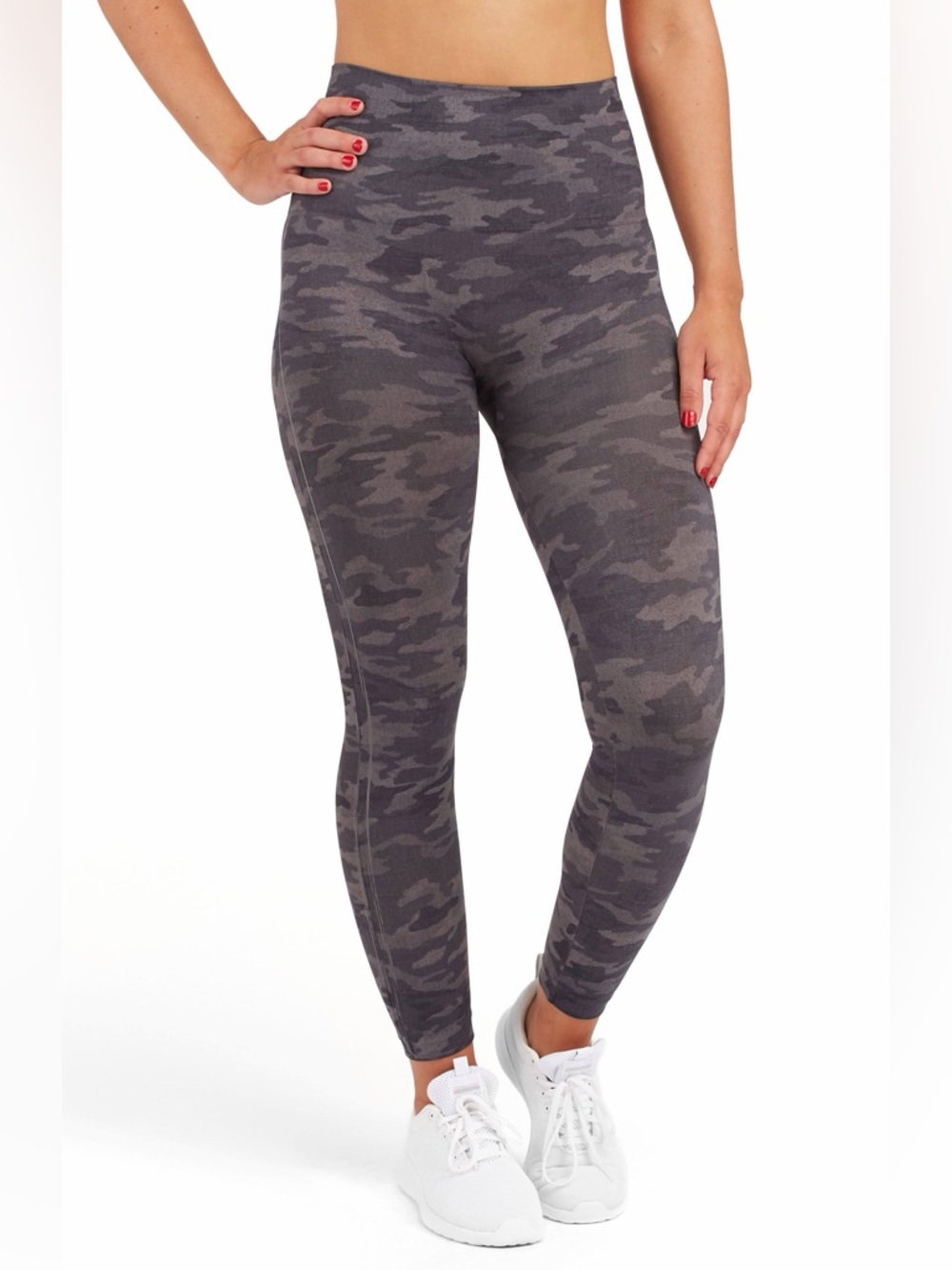 Spanx Look At Me Now Seamless Leggings Grey Camo (M)